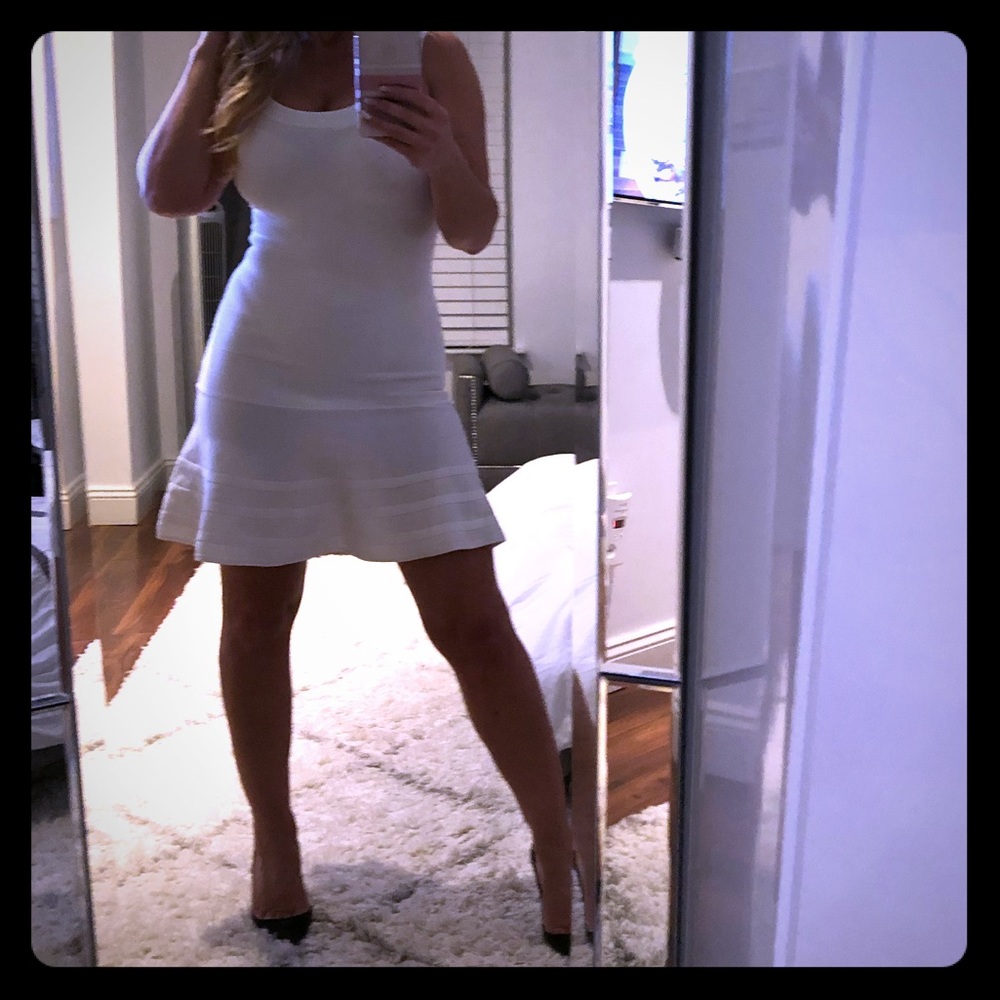 Guess Marciano white bandage dress